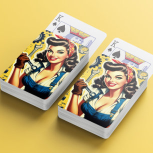 Baraja De Cartas Chica mecánica vintage