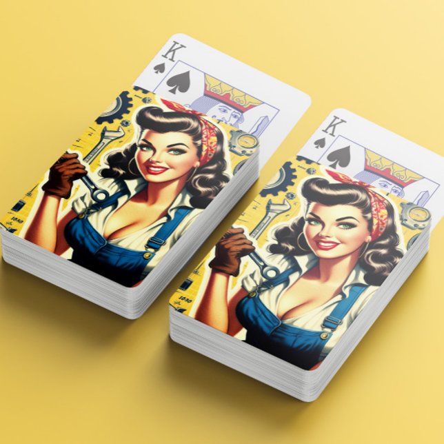 Baraja De Cartas Chica mecánica vintage (Subido por el creador)