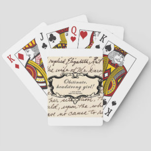 Baraja De Cartas ¡Chica obstinado, testarudo!