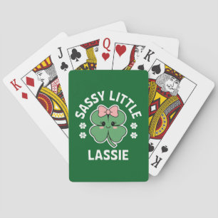 Baraja De Cartas Chica Pequeña con Sabor Día de San Patricio Niños