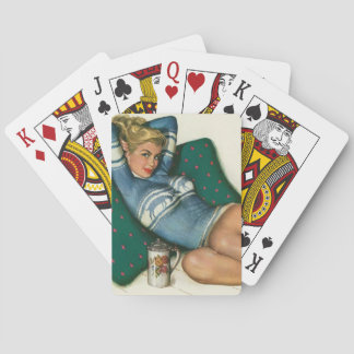 Baraja De Cartas Chica Pinup de color original 12