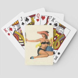 Baraja De Cartas Chica Pinup de época Coloración original 21