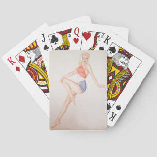 Baraja De Cartas Chica Pinup de época Coloración original 5