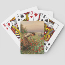 Chica Poppies (Escena Floral) (Campo Flor)