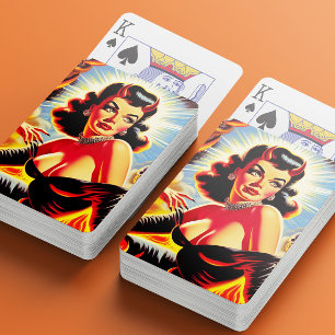 Baraja De Cartas Chica Retro Endiablada
