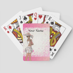 Baraja De Cartas Chica rosa de verano