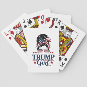 Baraja De Cartas Chica Trump Moño Despeinado Trump 2024 Elección Am