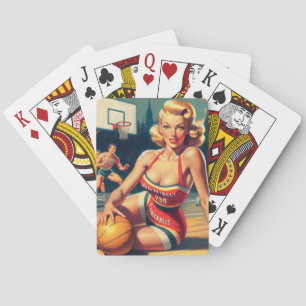 Baraja De Cartas Chica Vintage de Baloncesto