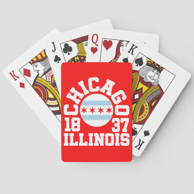 Baraja De Cartas Chicago, Illinois (Reverso)