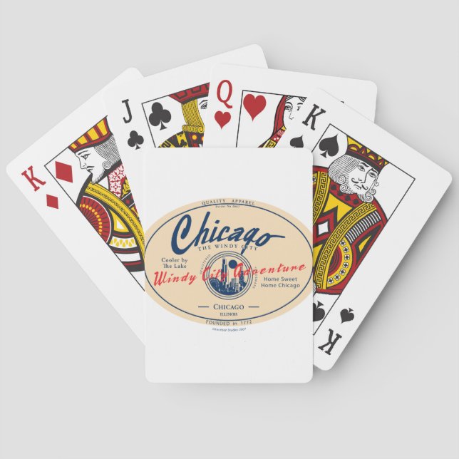 Baraja De Cartas Chicago Windy City (Reverso)