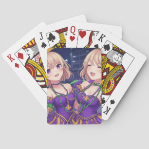 Baraja De Cartas Chicas animales Mardi Gras