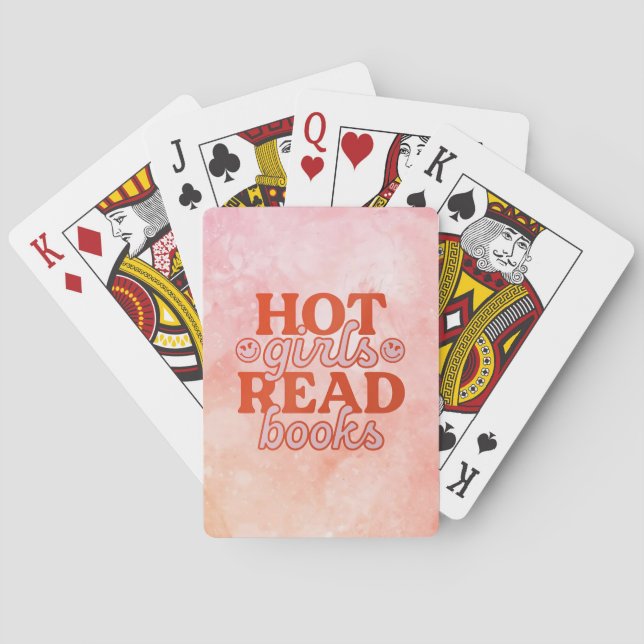 Baraja De Cartas Chicas Calientes Leen Libros (Reverso)