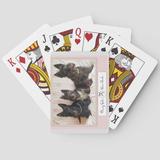 Baraja De Cartas Chicas Clásicos Usan Tarjetas De Jugar Perlas (Reverso)