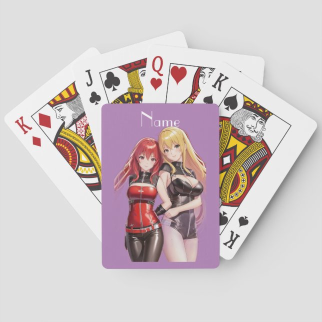 Baraja De Cartas Chicas Cuadros Anime Thunder_Cove (Reverso)