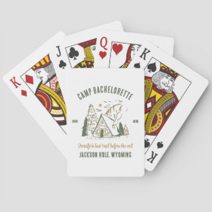 Baraja De Cartas Chicas del partido Camp Bachelorette Camping Perso