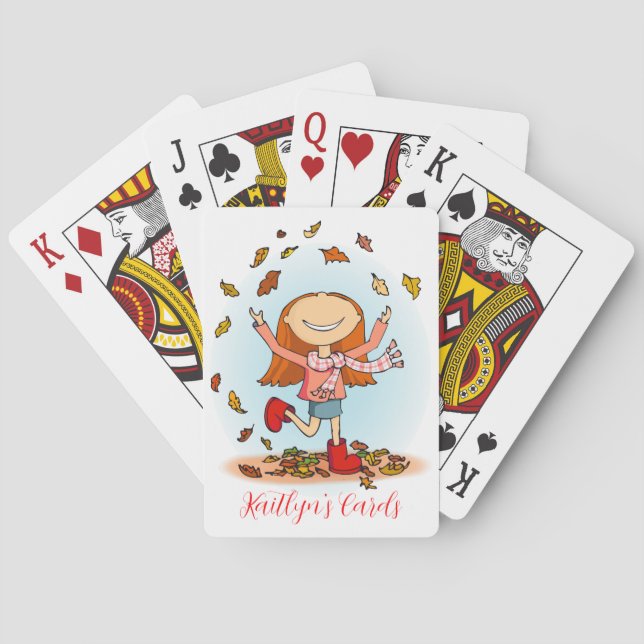 Baraja De Cartas Chicas divertidos y personalizados con nombre juga (Reverso)