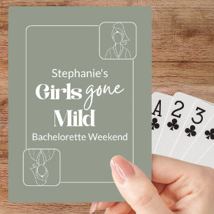 Baraja De Cartas Chicas Físicamente Moderadas Chic Sage Despedida d