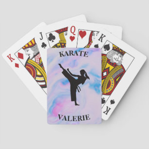 Baraja De Cartas Chicas Karate Pastel Swirl