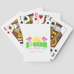 Baraja De Cartas Chicas Soccer Sunshine Palm Trees