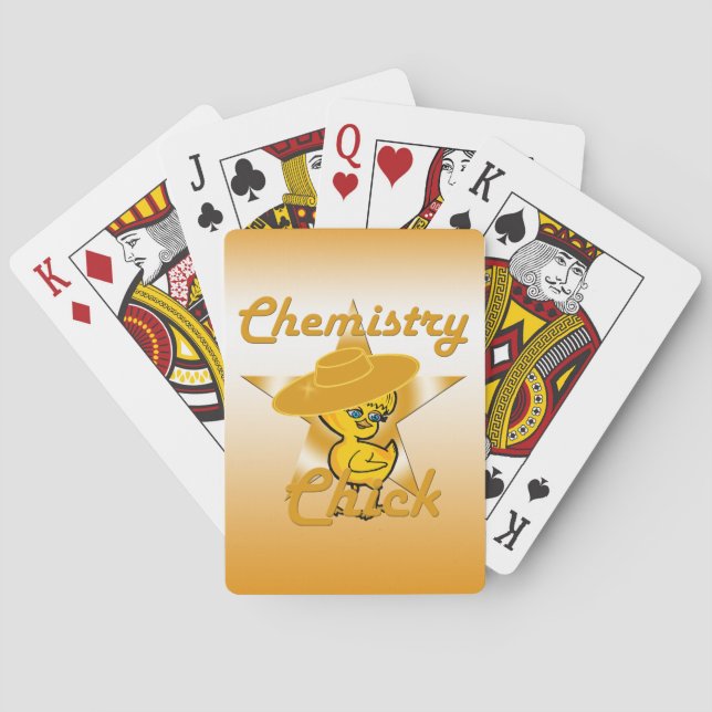 Baraja De Cartas Chick de química #10 (Reverso)