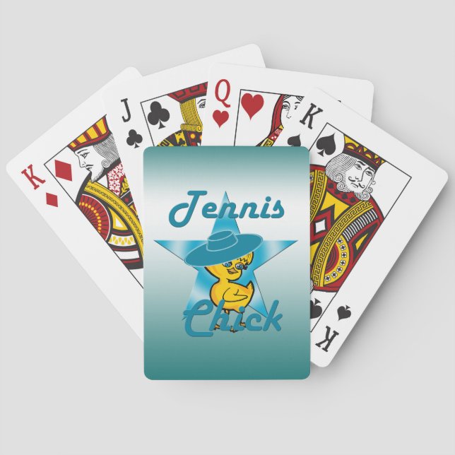 Baraja De Cartas Chick de tenis #7 (Reverso)