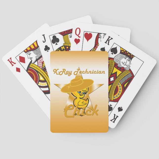 Baraja De Cartas Chick técnico de rayos X #10 (Reverso)