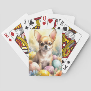 Baraja De Cartas Chihuahua con huevos de Pascua Fiesta 