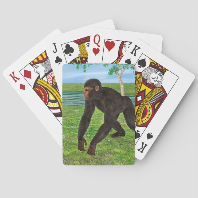 Baraja De Cartas Chimpanzee (Reverso)