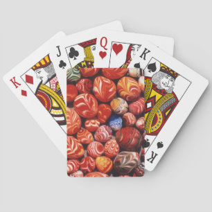 Baraja De Cartas China, Tumbas Ming, Recuerdos de Vidrio Pintado
