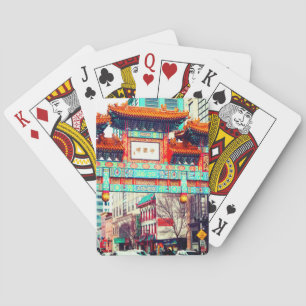 Baraja De Cartas Chinatown, Washington DC. EE.UU.