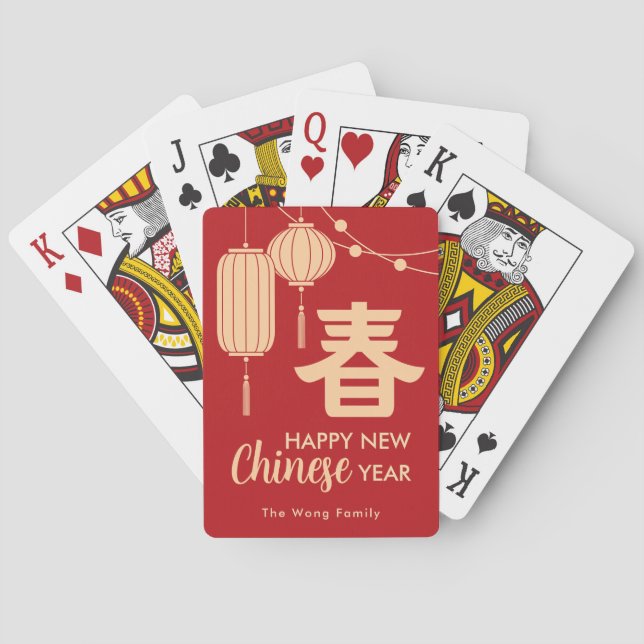 Baraja De Cartas Chinese/Lunar New Year Lanterns (Reverso)