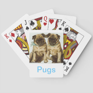 Baraja De Cartas Chinese Pug Dog Playing Cards