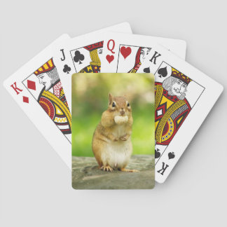 Baraja De Cartas Chipmunk gordo con la invitación