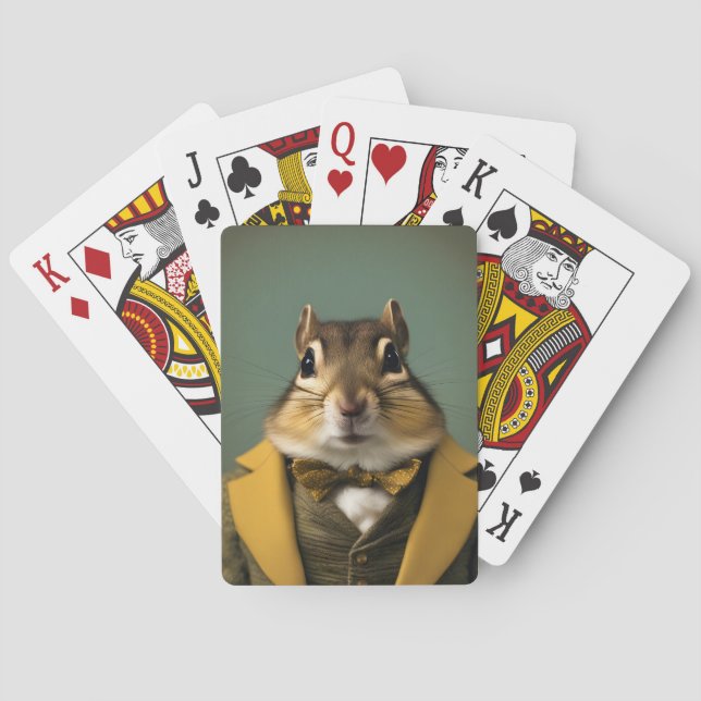 Baraja De Cartas Chipmunk inteligente (Reverso)
