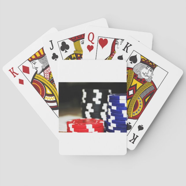 Baraja De Cartas Chips Gambling Casino Ganar juego Luck Risk Bet (Reverso)