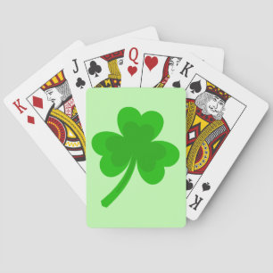 Baraja De Cartas Chismosa del Día de San Patricio de Knot de oro ce