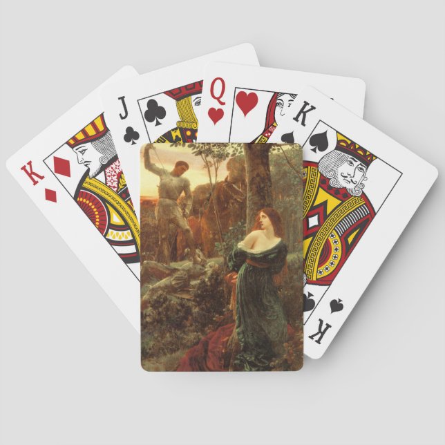 Baraja De Cartas Chivalry (de Frank Dicksee) (Reverso)