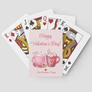 Baraja De Cartas Chocolate Caliente Acogedor Día de San Valentín Pe