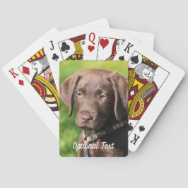 Baraja De Cartas Chocolate Lab Cachorro