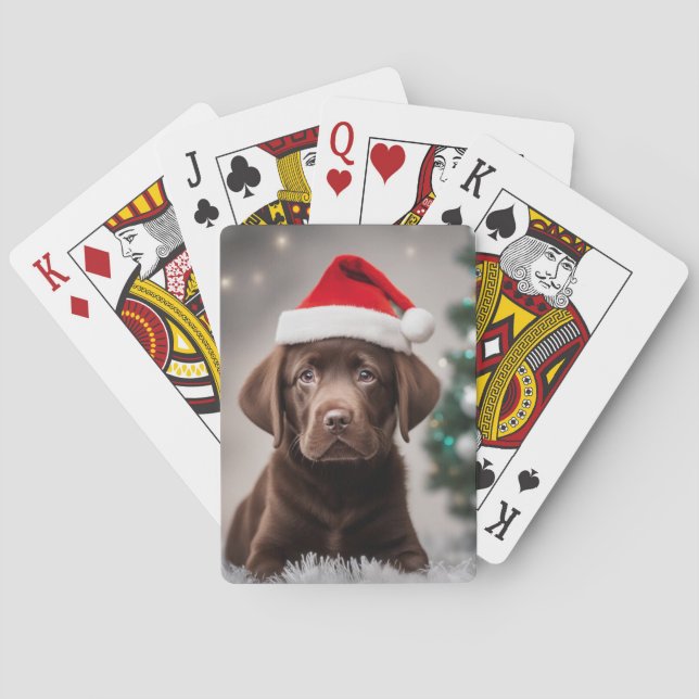 Baraja De Cartas Chocolate Labrador (Reverso)
