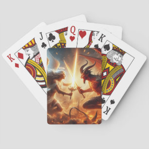 Baraja De Cartas Choque celeste: rojo y oro