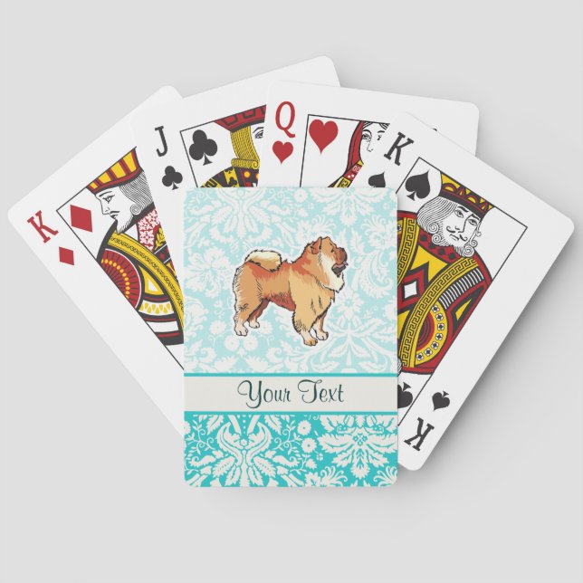 Baraja De Cartas Chow Chow; Cuto (Reverso)