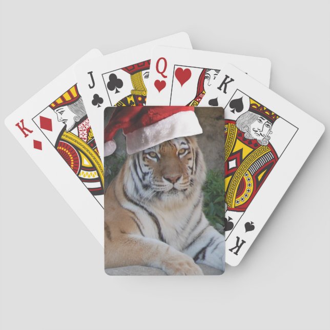 Baraja De Cartas Christmas Bengal Tiger (Reverso)