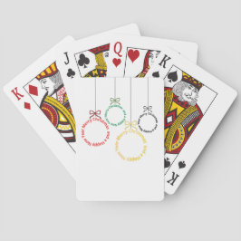 Baraja De Cartas Christmas Ornaments Text Design