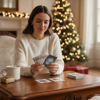 Baraja De Cartas Christmas Playing Cards Festive Holiday Poker Deck