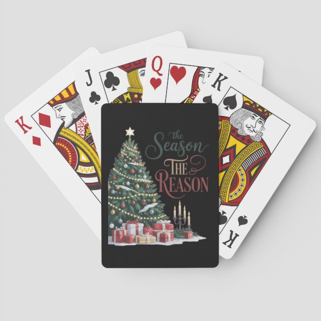 Baraja De Cartas Christmas Tree The Season The Reason (Reverso)
