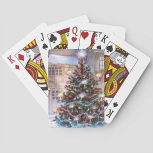 Baraja De Cartas Christmas Tree Vintage