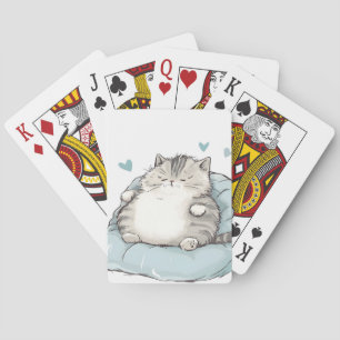 Baraja De Cartas Chubby Cat Chill Vibes