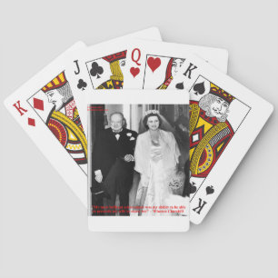 Baraja De Cartas Churchill y famosa cita de matrimonio