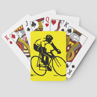Baraja De Cartas Ciclismo amarillo